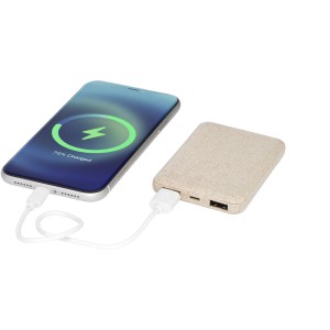 Asama 5000 mAh tlt szalmbl, natr (powerbank)