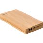 Bambusz powerbank, 6000 mAh, natr