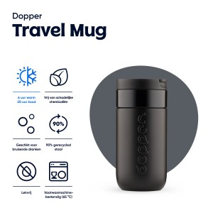 Dopper �tib�gre, 300 ml, fekete