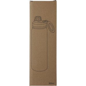 Duplafalú palack telefontartóval, 800 ml, fekete (termosz)
