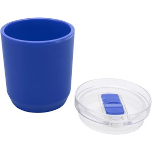 Hudson duplafalú újraműanyag pohár, 180 ml, kék (pohár)