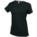 Kariban ni V-nyak pl, Black (KA381BL)