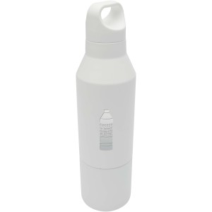 Odessy szigetelt acl palack s pohr, 600 ml, fehr (termosz)