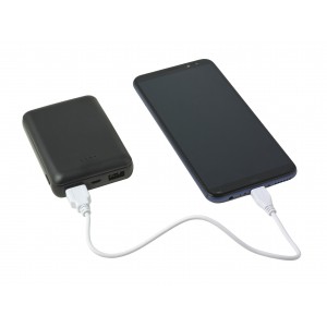 Powerbank, 10 000 mAh, fekete (powerbank)