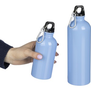 Újraacél kulacs, 400 ml, világoskék (vizespalack)